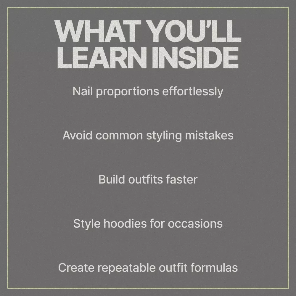 Oversized Hoodie Style That Actually Works – A Practical Guide on How to Style Oversized Hoodies with Confidence