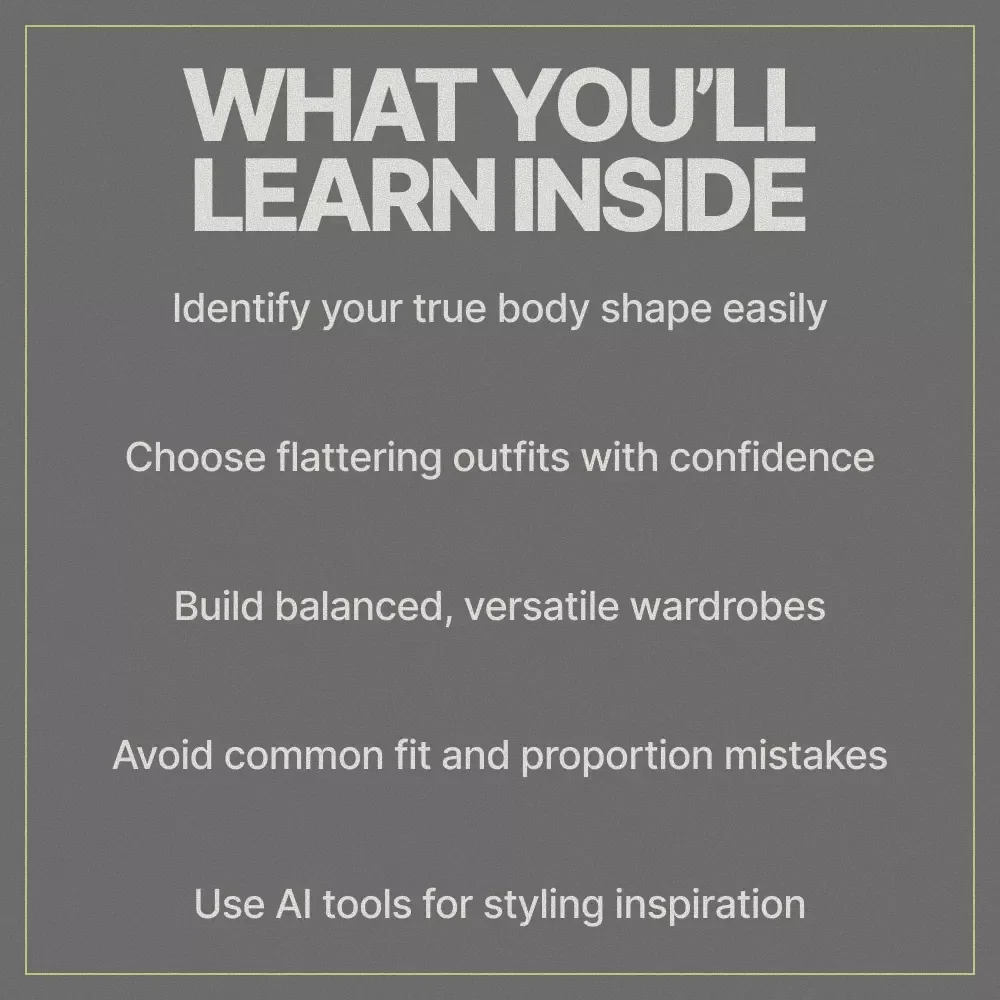 Dress for Your Shape – Body Shape Styling Guide, How to Dress for Your Body Type eBook, Capsule Wardrobe & Outfit Planning Digital Download