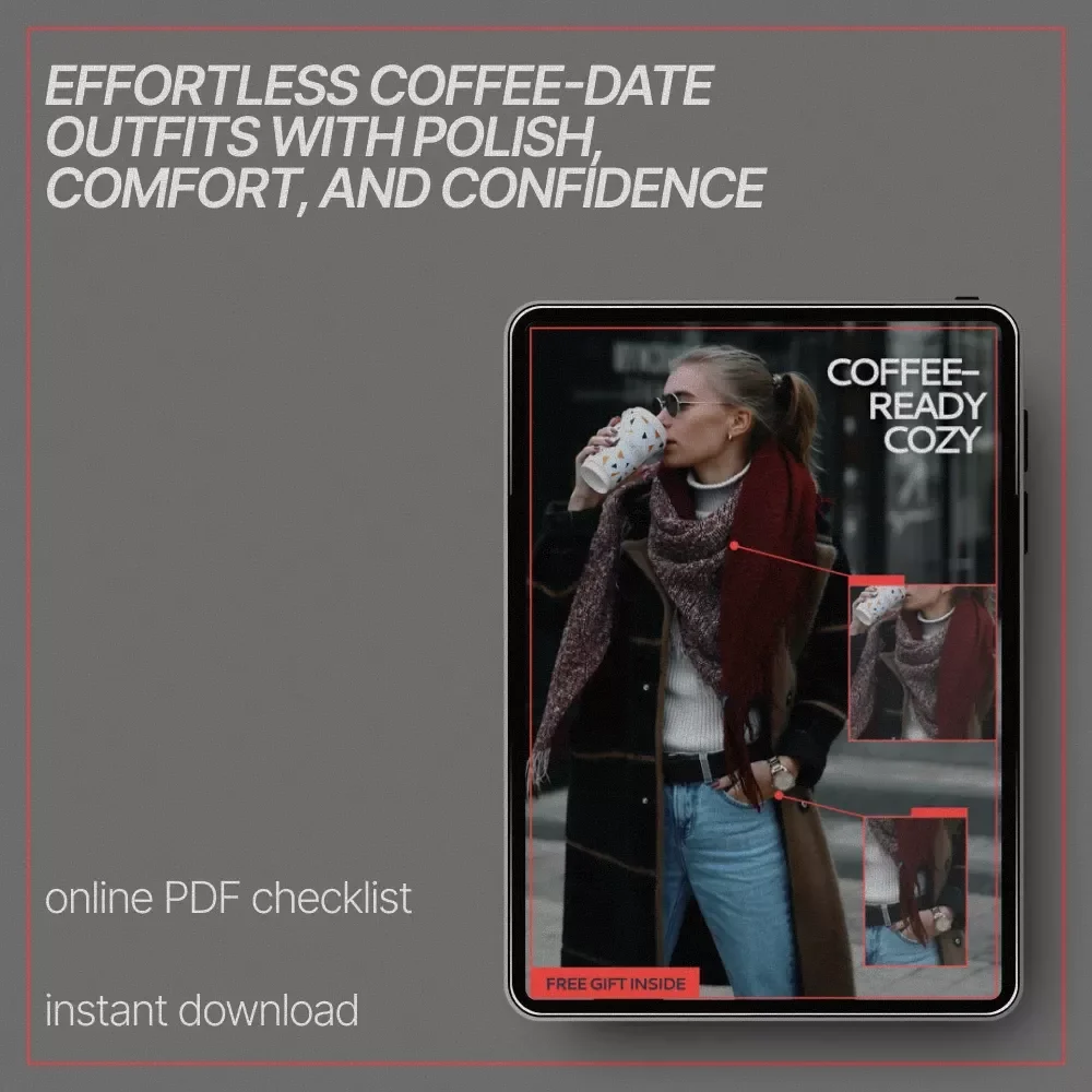 Coffee-Ready Cozy – What to Wear for Coffee Meetups Checklist | Effortless Café Outfit Planning Guide