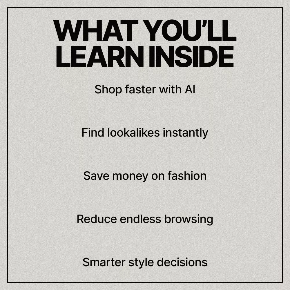AI Tools for Discovering Similar Clothes Online | Smart Fashion Guide for Finding Lookalike Outfits with AI Tools