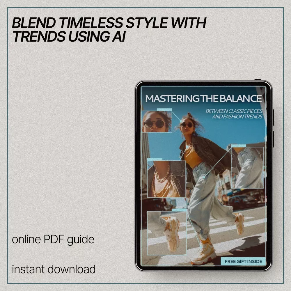 Mastering the Balance Between Classic Pieces and Fashion Trends | Ebook Guide on how to balance trends and classics in wardrobe