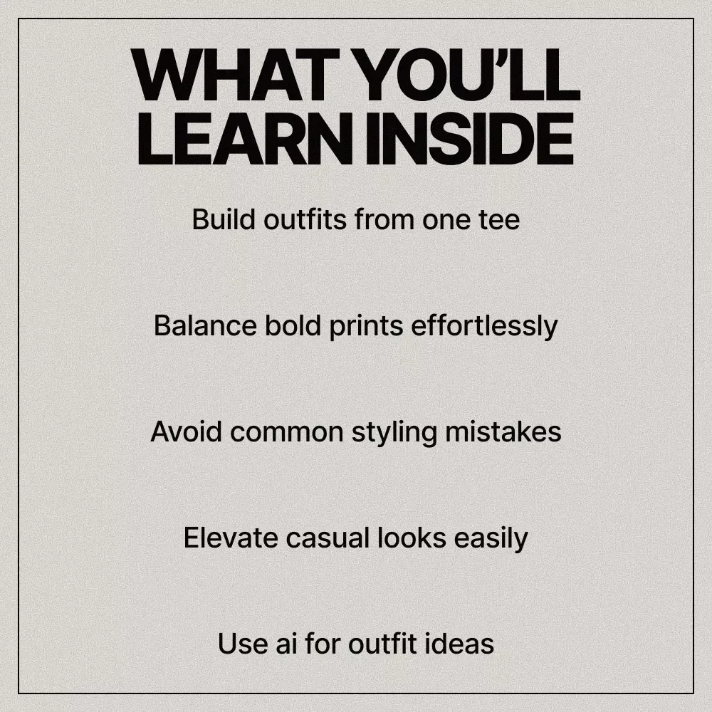 Wear It Loud, Wear It Right: A Modern Style Guide on how to style graphic tees with Confidence