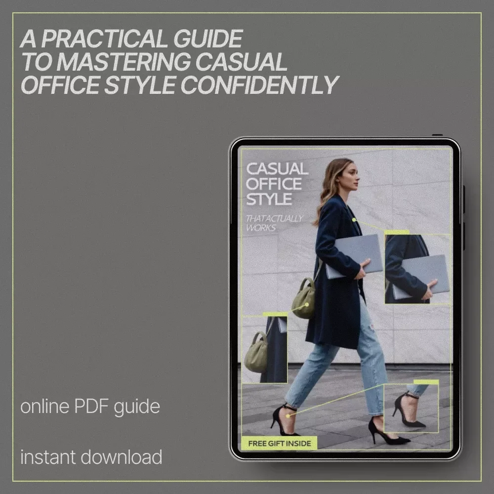 Casual Office Style That Actually Works | Ebook Guide on What Outfits Suit Casual Office Work | Smart Casual Workwear Capsule