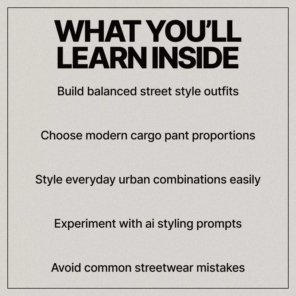 Cargo Pants, Street Style Done Right | How to Style Cargo Pants Street Style Guide for Modern Urban Outfits