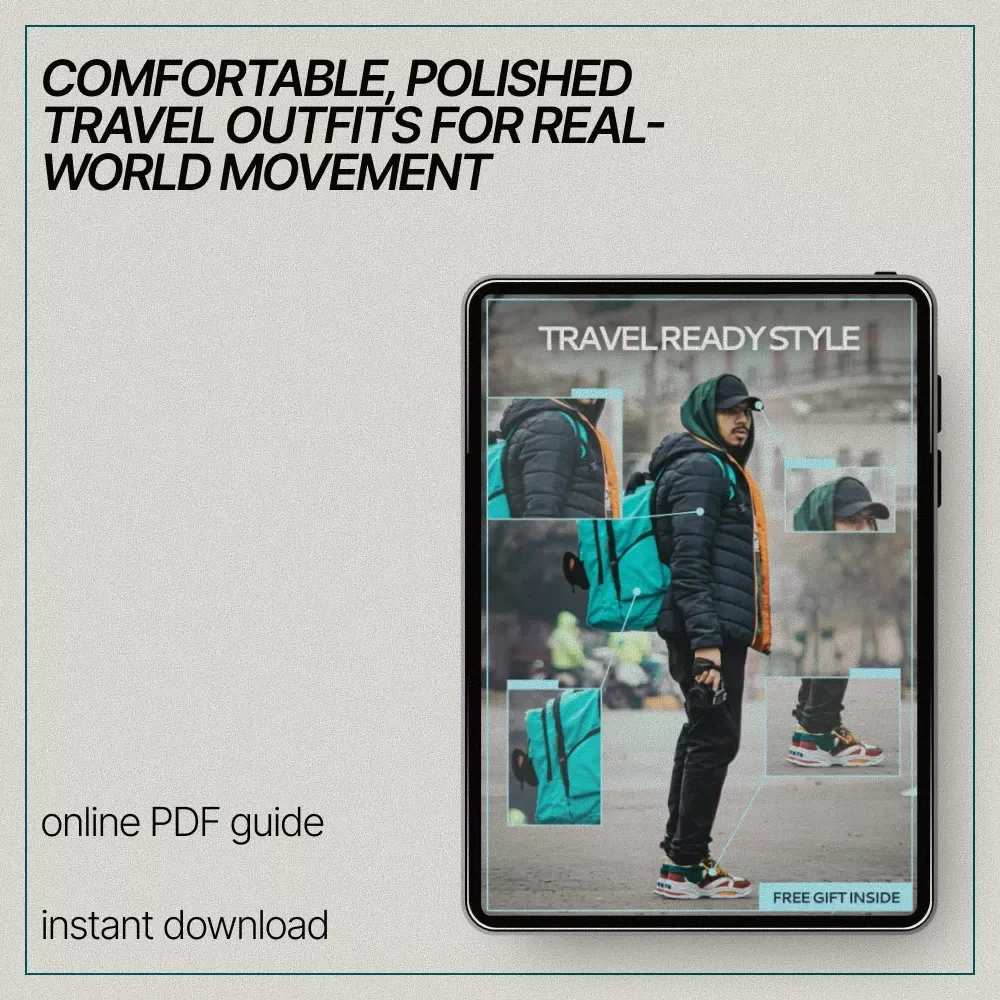 Travel Ready Style | Ebook Guide on how to dress for travel comfort and style | Smart Travel Outfits, Comfortable Chic Packing, Airport to Destination Looks
