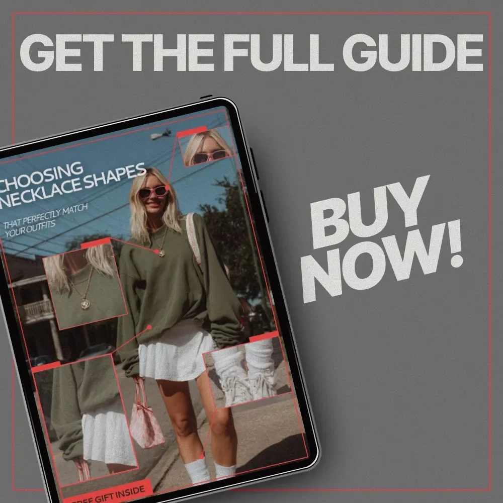 Choosing Necklace Shapes That Perfectly Match Your Outfits – Jewelry Styling Guide, Necklace Length Chart, Outfit Matching eBook, Digital Download