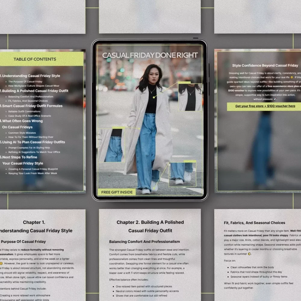 Casual Friday Done Right – How to Dress for Casual Friday Outfits | Smart Workwear Style Ebook Guide