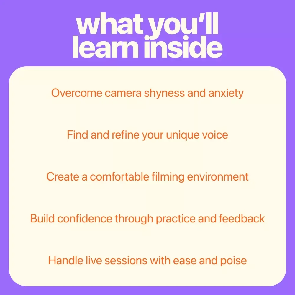 Confident on Camera: Your YouTube Confidence Breakthrough - Digital Download Guide to Boost Your Video Confidence