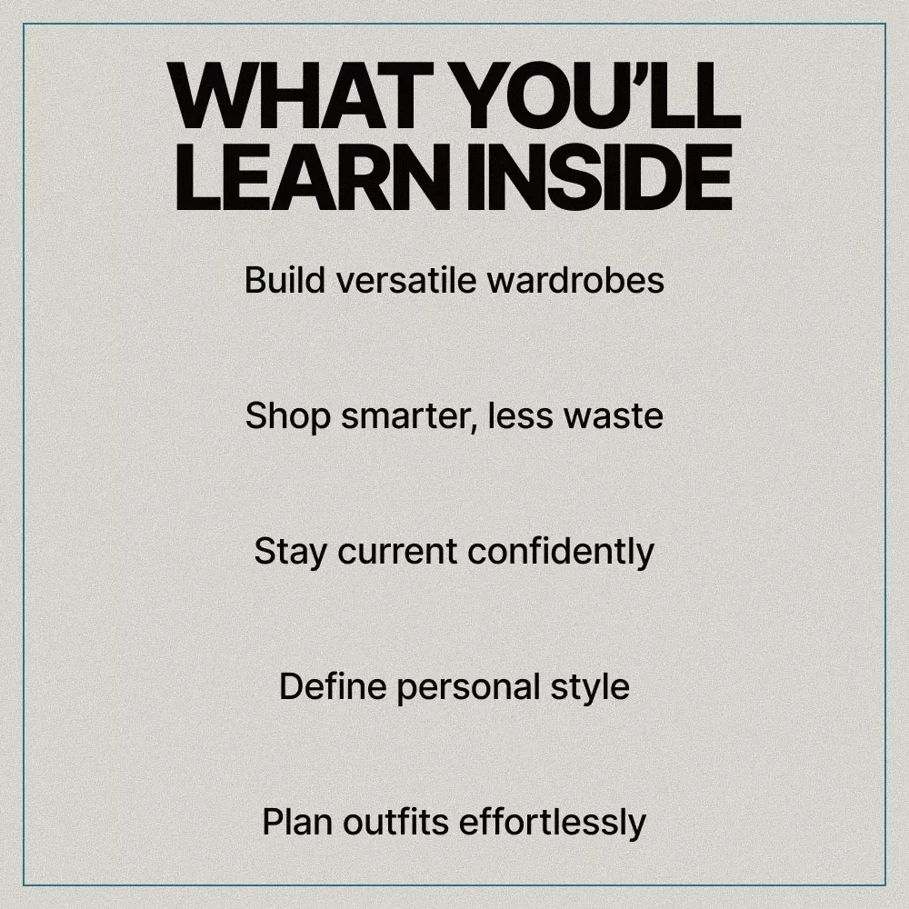 Mastering the Balance Between Classic Pieces and Fashion Trends | Ebook Guide on how to balance trends and classics in wardrobe