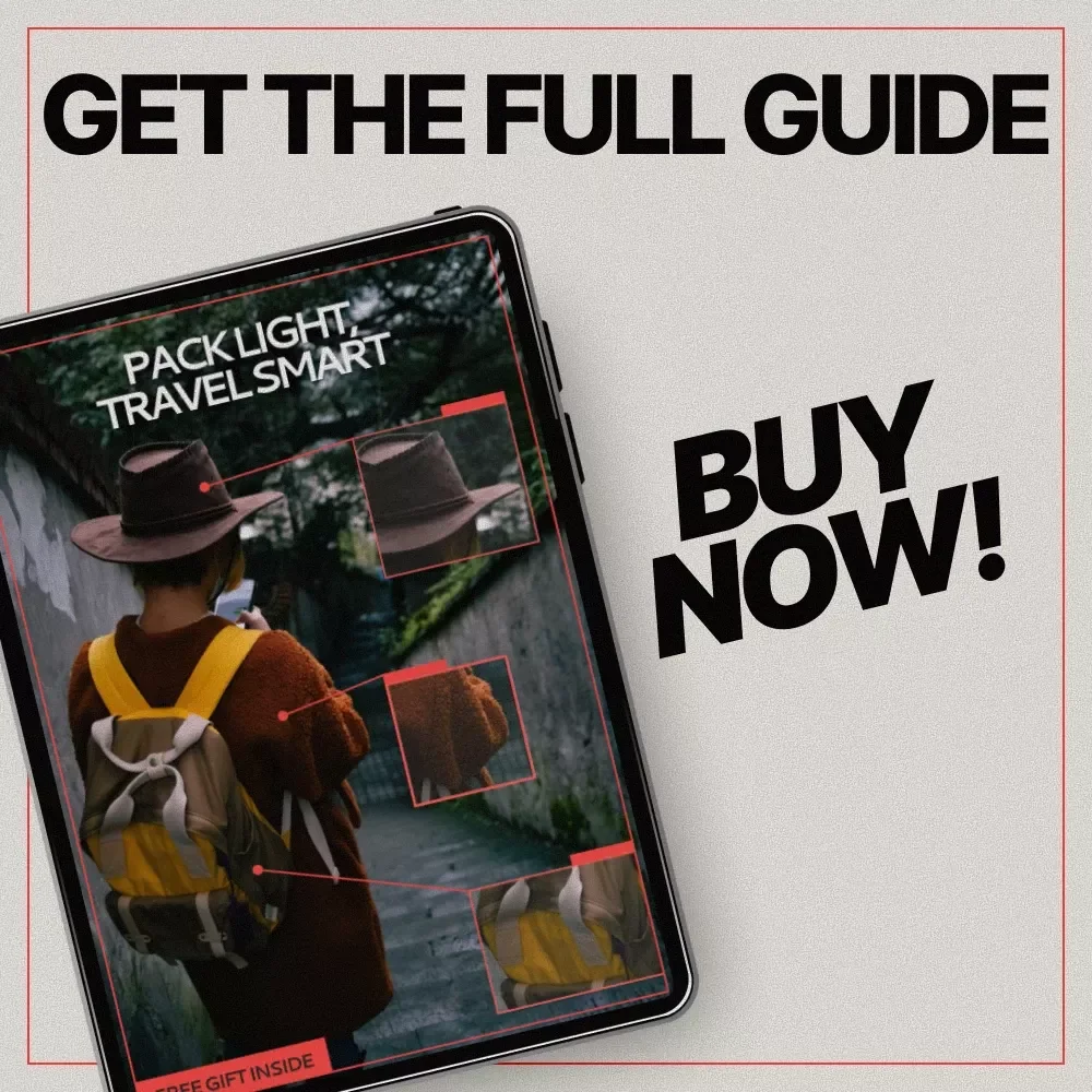 Pack Light, Travel Smart – Ebook Guide on what clothes to pack for short trips | Smart Packing Checklist for Minimalist Travel