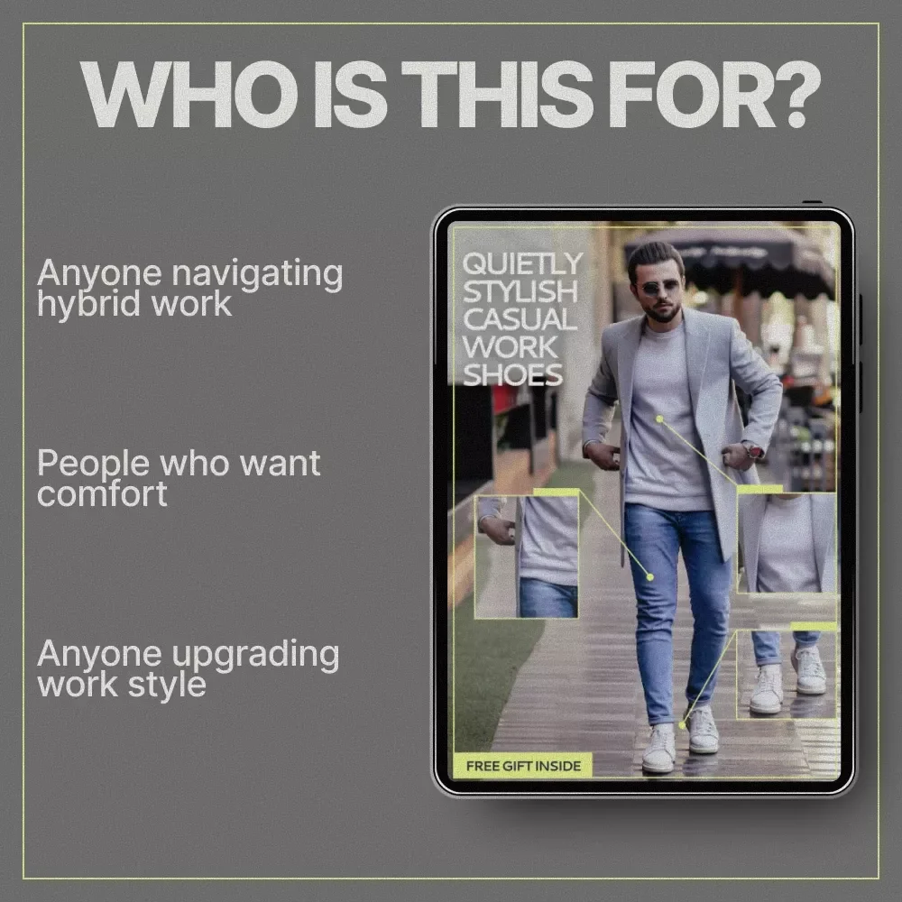 Quietly Stylish Casual Work Shoes Guide | What Casual Work Shoes Are Trending | Modern Office Footwear, Hybrid Work Style, Smart Shoe Rotation eBook