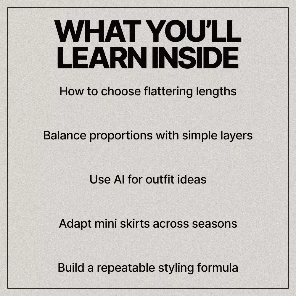 Mini Skirts, Styled Right – A Practical Guide on How to Style Mini Skirts With Confidence, Balance, and AI-Powered Outfit Ideas