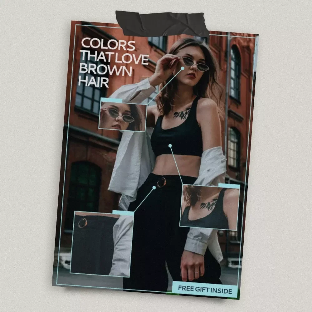 Colors That Love Brown Hair – A Style Guide Answering What Outfit Colors Suit Brown Hair | Digital Download