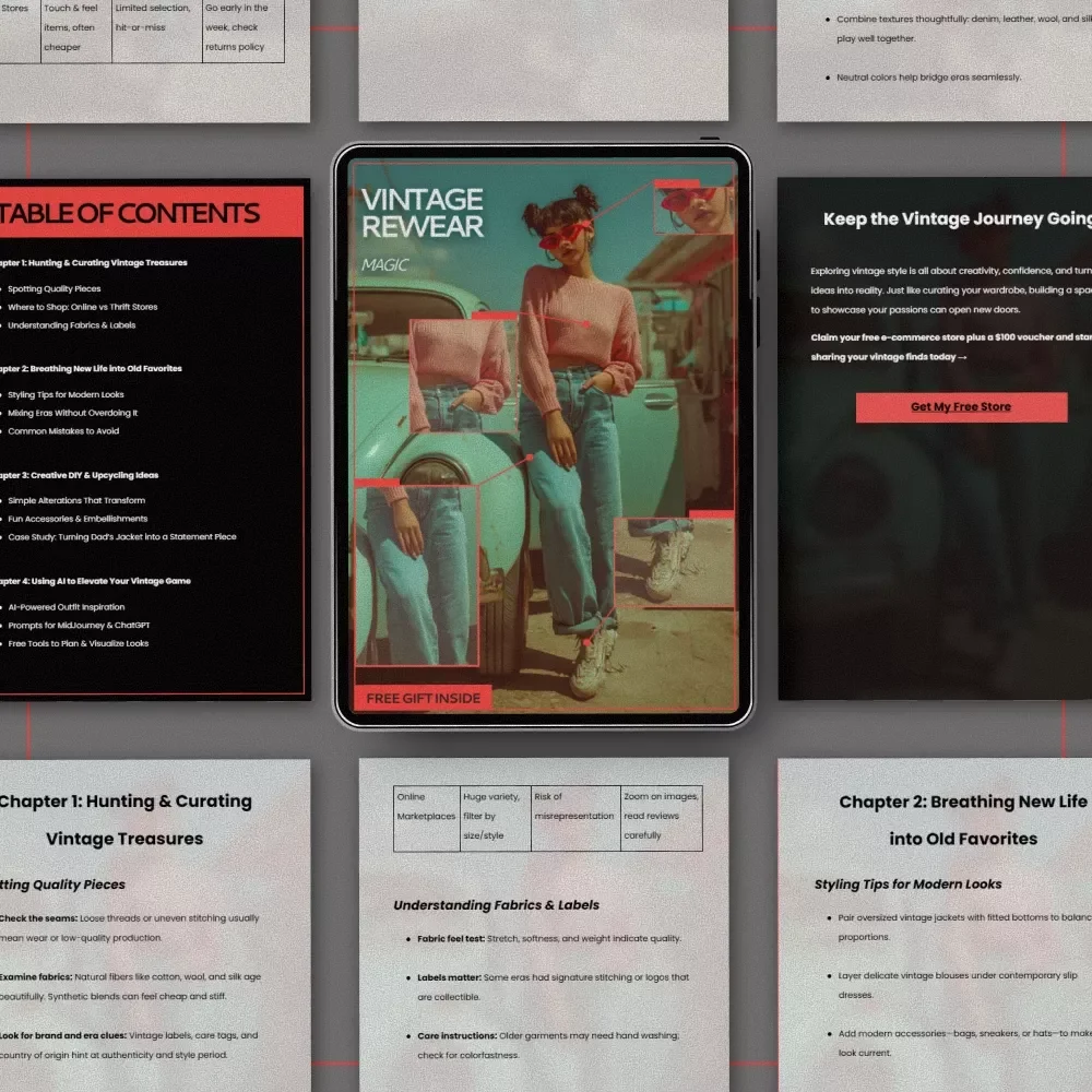 Vintage Rewear Magic – A Practical Guide to Vintage Rewear Tips, Styling, DIY Upcycling & Modern Outfit Inspiration