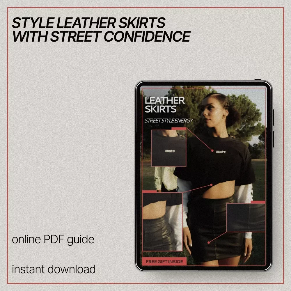 Leather Skirts, Street Style Energy – A Practical Guide on how to style leather skirts for street style with Confidence