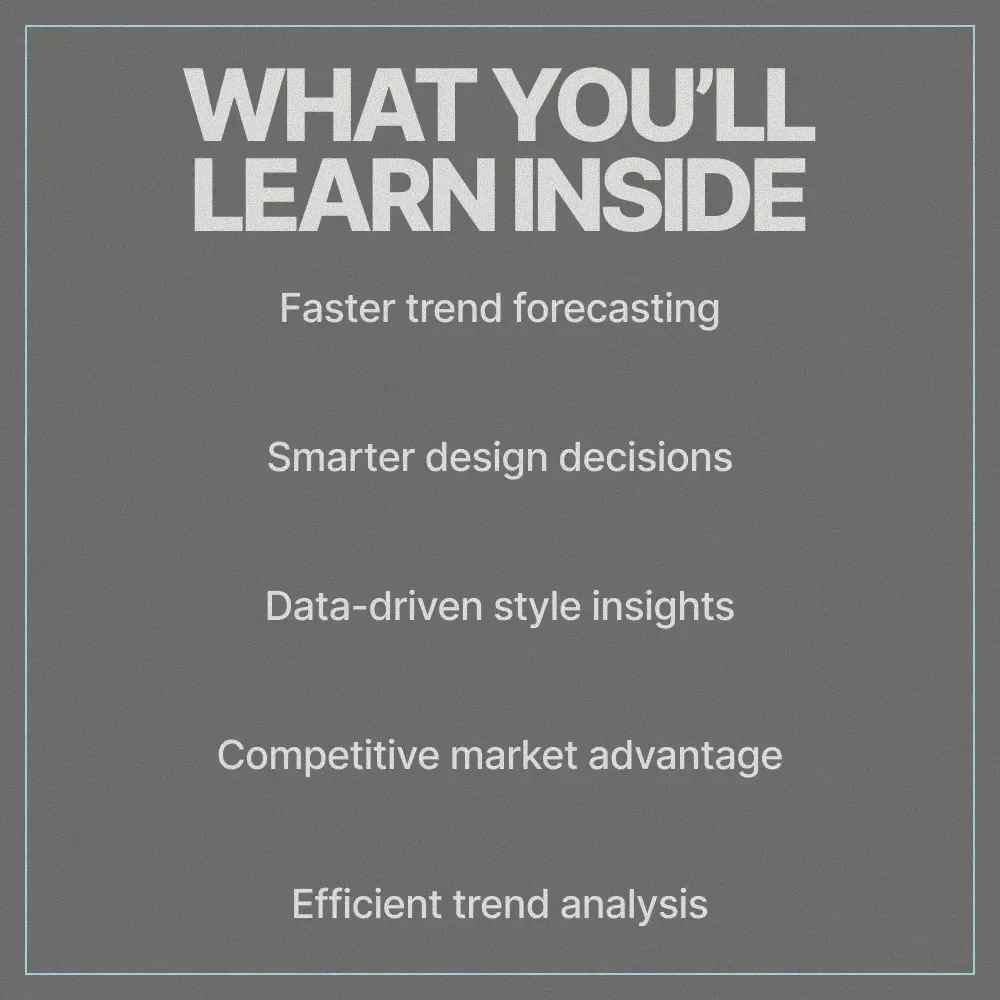 AI Apps for Fashion Trend Predictions | Trend Forecasting Ebook | AI Tools for Designers, Brands & Creators