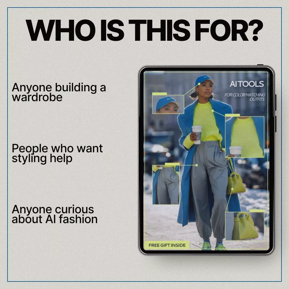 AI Tools for Color Matching Outfits – Smart Fashion eBook Guide to AI Tools for Color Matching Outfits, Color Coordination, Seasonal Styling & Wardrobe Planning