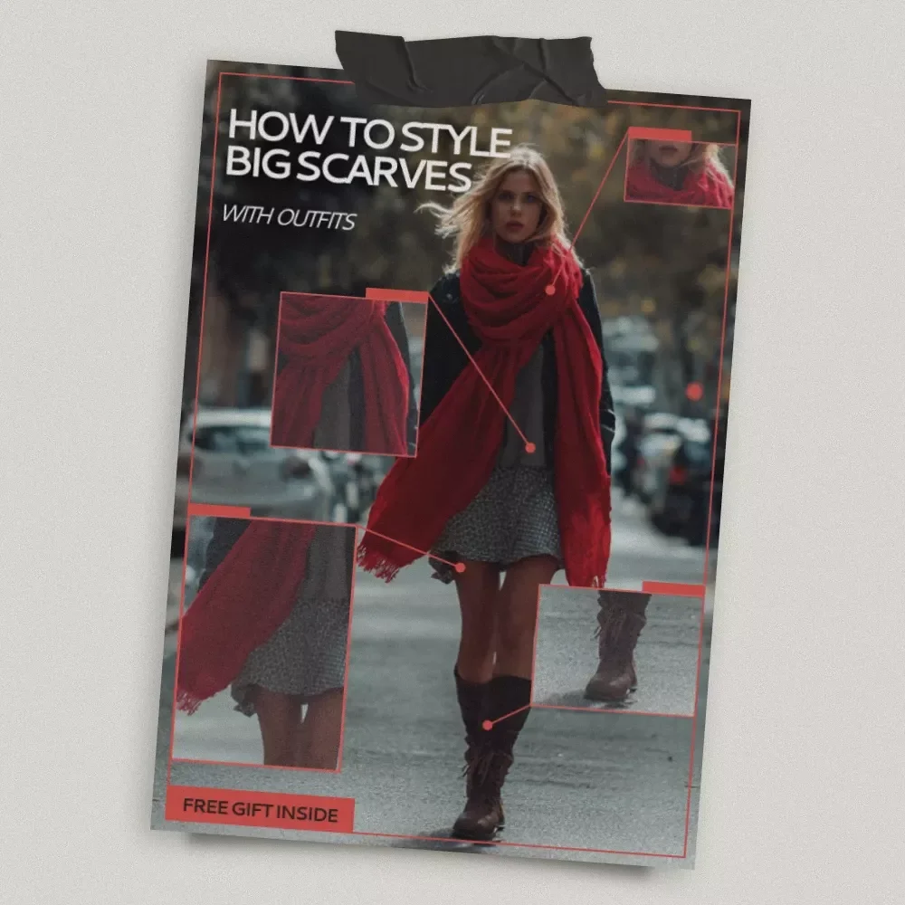 How to Style Big Scarves with Outfits – Chic Fashion Checklist, Everyday Scarf Styling Guide, Easy Outfit Layering Tips, Digital Download