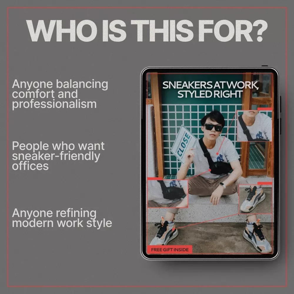 Sneakers at Work, Styled Right – A Modern Style Guide on How to Style Sneakers for Work Outfits | Office-Ready Looks Made Easy