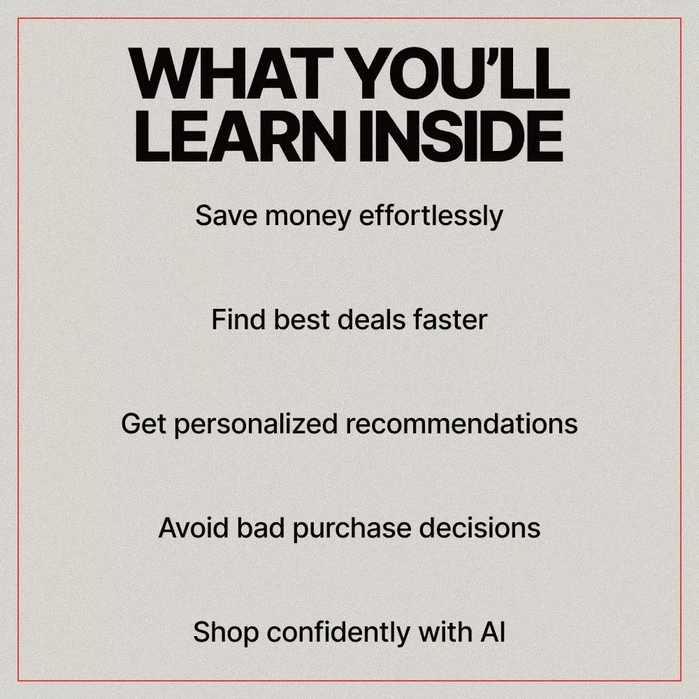 Shop Smarter with AI Tools | Smart Shopping Guide Using AI Tools for Shopping Smarter Online | Digital Download