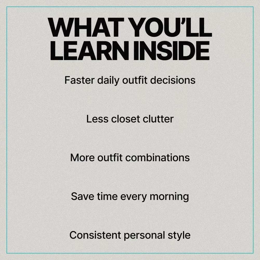 How to Organize Your Wardrobe for Easy Outfit Planning | Practical Style Guide eBook for a Clutter-Free Closet & Stress-Free Daily Outfits