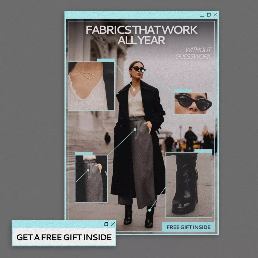 Fabrics That Work All Year Without Guesswork – Smart Wardrobe Guide, Year-Round Fabric Guide, Everyday Clothing Materials, Seasonal Fabric Planning eBook, Digital Download