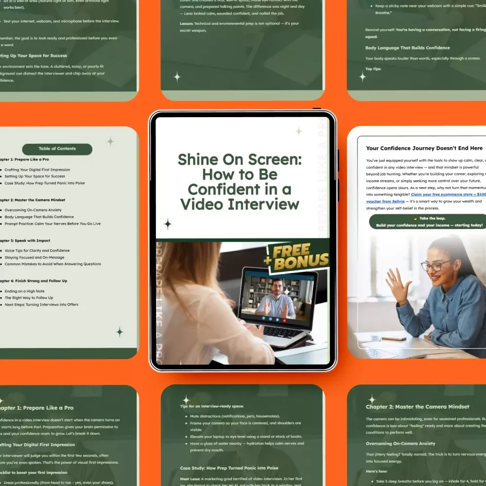 Shine On Screen: How to Be Confident in a Video Interview | Digital Guide to Camera Confidence & Virtual Interview Success