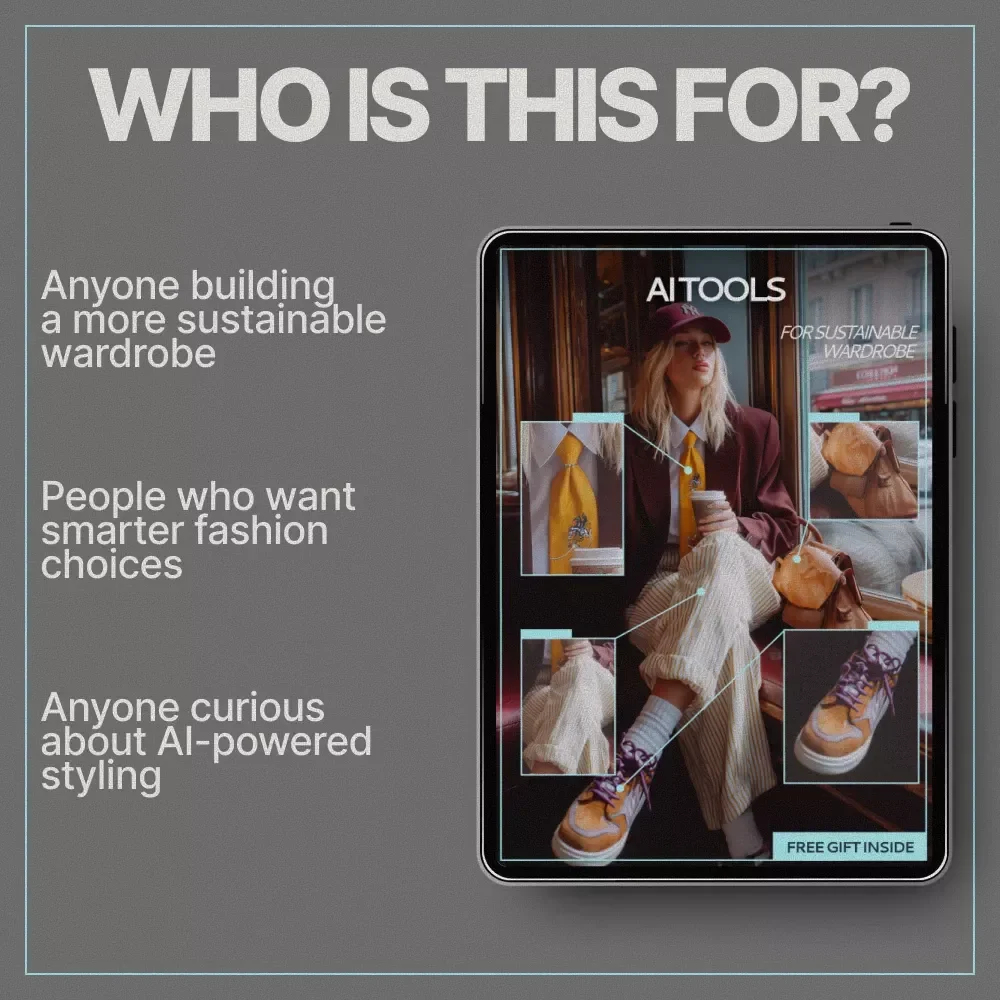 AI Tools for Sustainable Wardrobe Checklist | Smart Ethical Fashion Planner | Digital Download for Eco-Conscious Style & AI-Powered Closet Ideas
