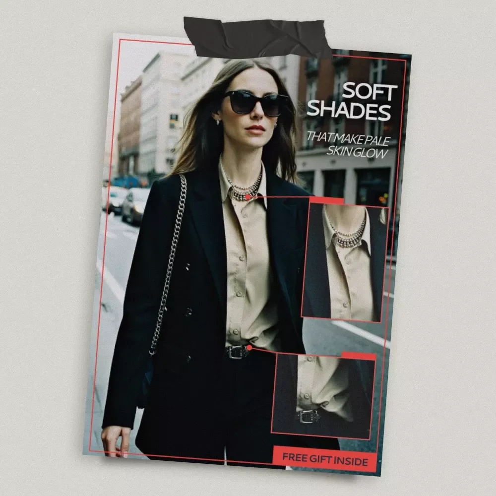 Soft Shades That Make Pale Skin Glow – Digital Color Guide for Pale Skin, Undertones & Everyday Styling Confidence