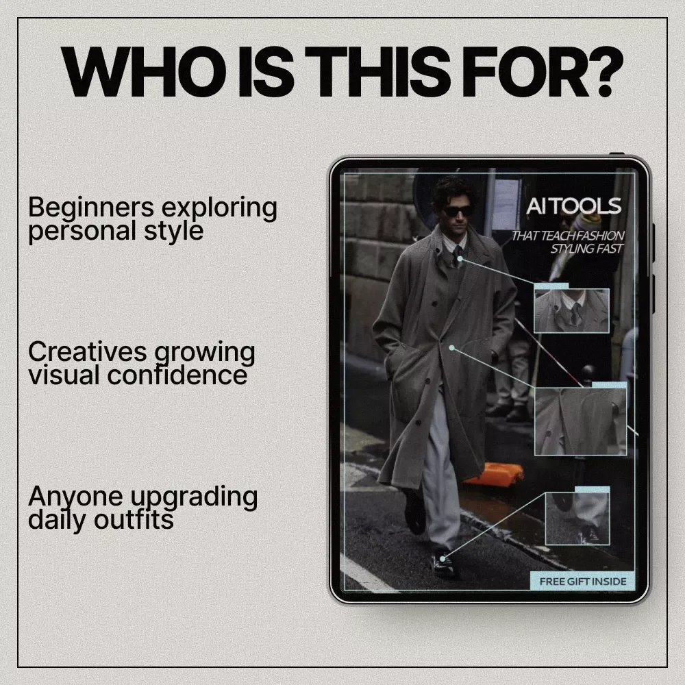 AI Tools That Teach Fashion Styling Fast | Ebook Guide Using ai tools to learn fashion styling basics for Beginners & Creators