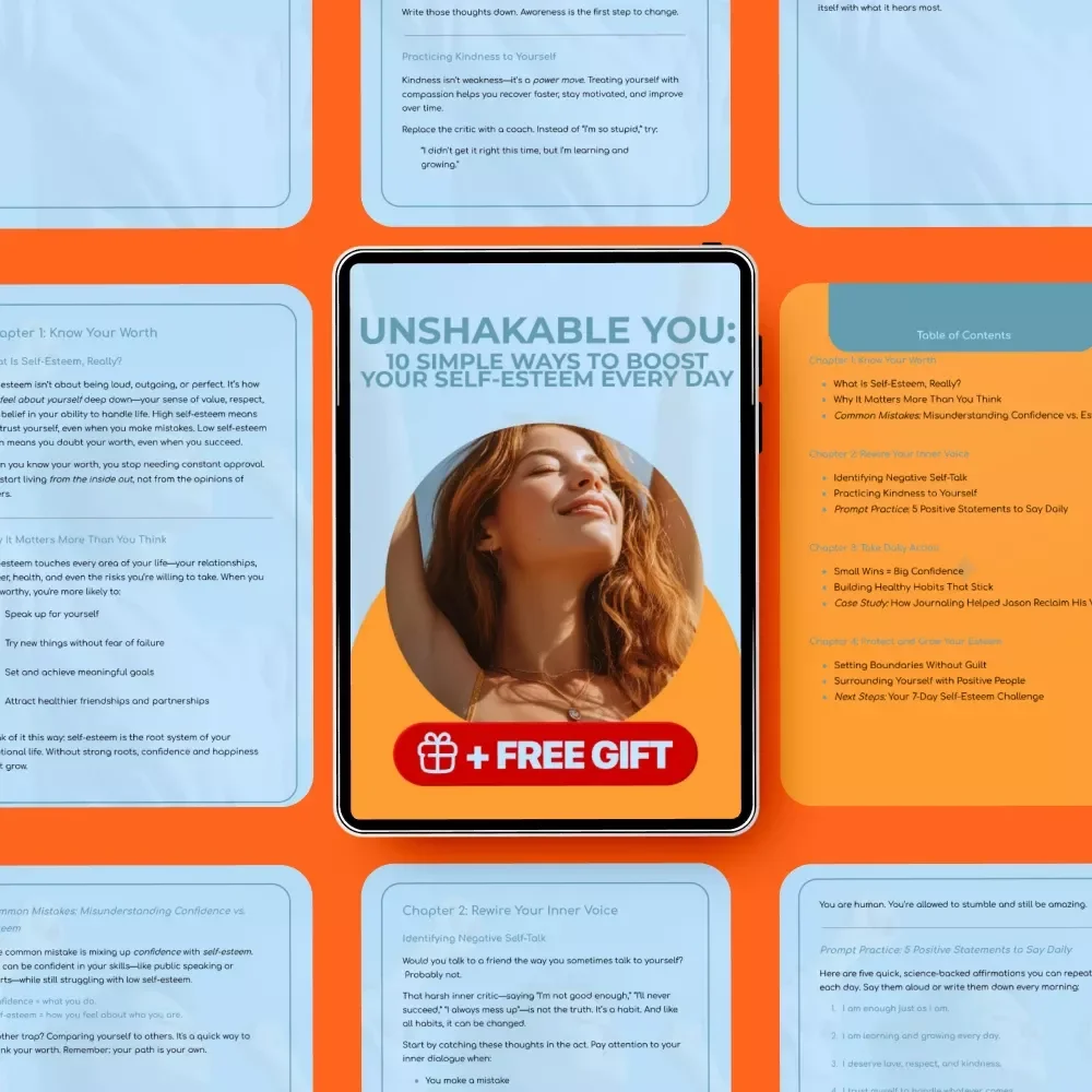 Unshakable You: 10 Simple Ways to Boost Your Self-Esteem Every Day – Digital Download Guide for Building Confidence and Personal Growth