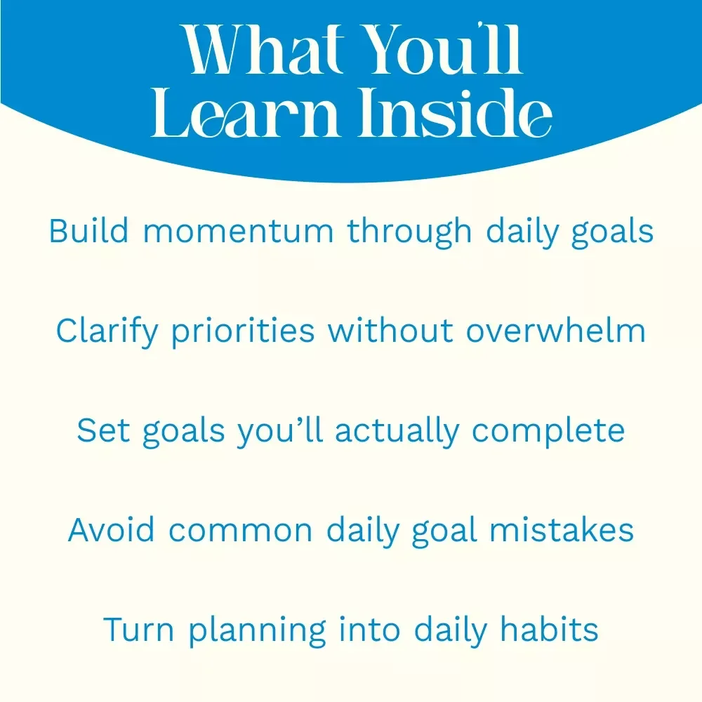 Daily Wins: Mastering the Art of Setting Goals That Get You Moving | Digital Guide on How to Set Daily Goals, Productivity & Habit Building