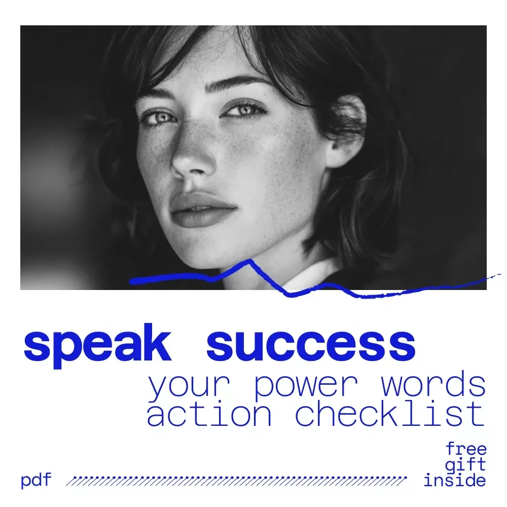 Speak Success: Your Power Words Action Checklist | Powerful Words for Success Daily Mindset Tool | Digital Download