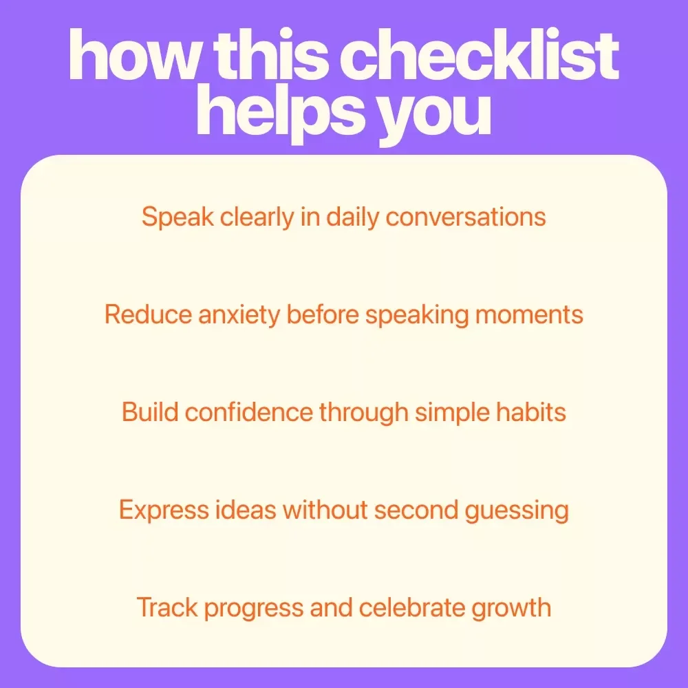 Speak Up! Your Confident Communication Checklist | Printable Confidence Builder for Clear Conversations & How to Build Confidence in Communication Skills