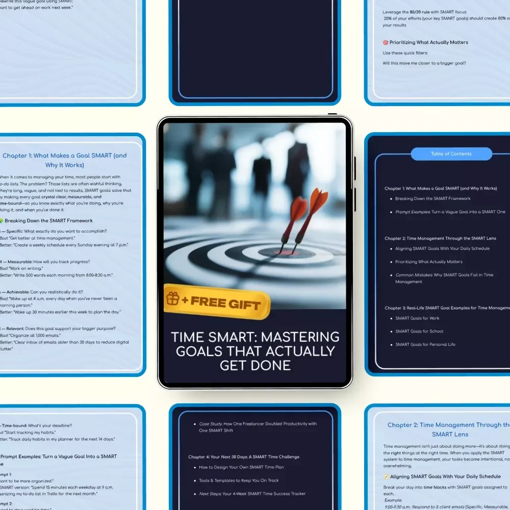 Time Smart: Mastering Goals That Actually Get Done – A Time Management & SMART Goals Guide for Productivity