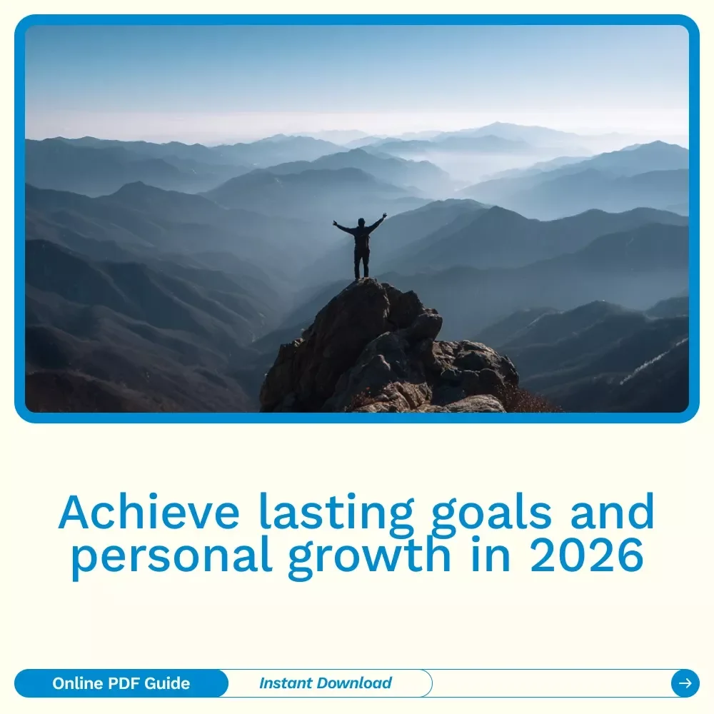 Power Up Your 2026: A No-Fluff Guide to Setting Personal Goals That Actually Stick - Digital Download eBook
