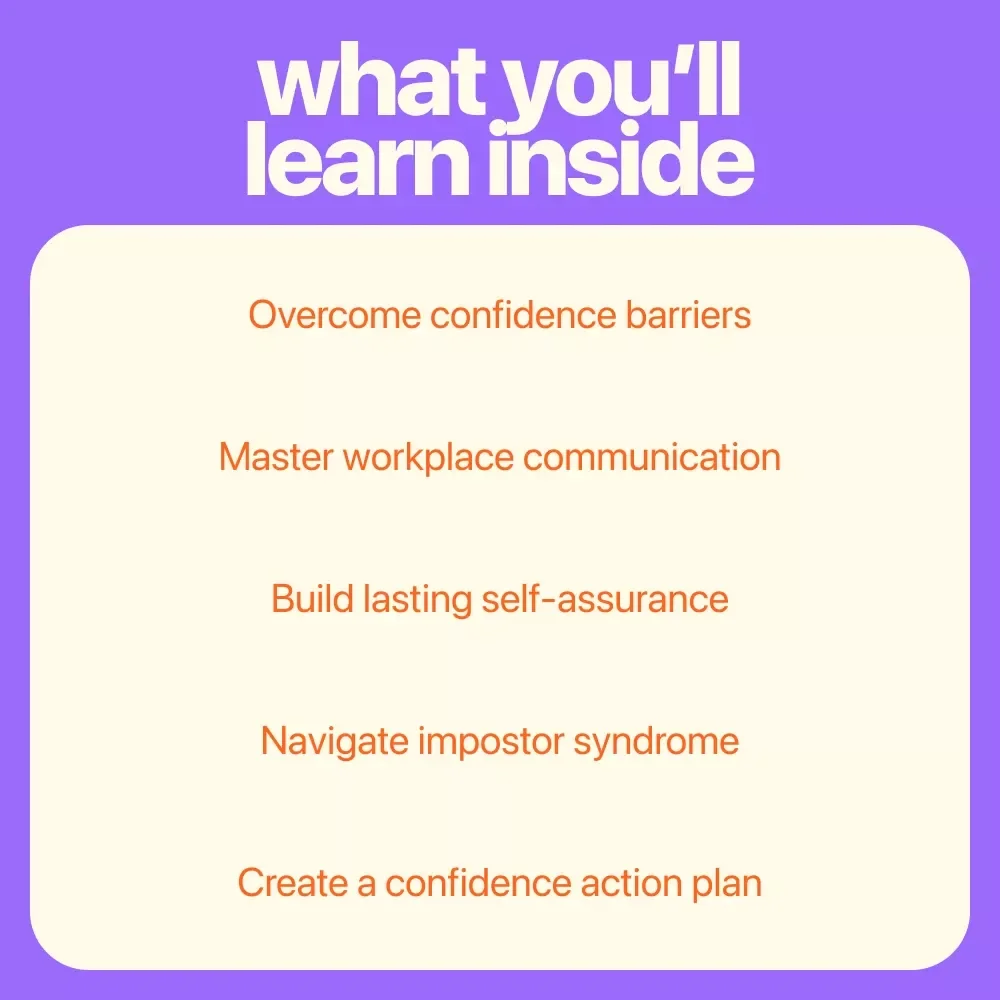 Confident at Work: How to Own Your Role and Shine - A Guide to Improve Confidence in the Workplace