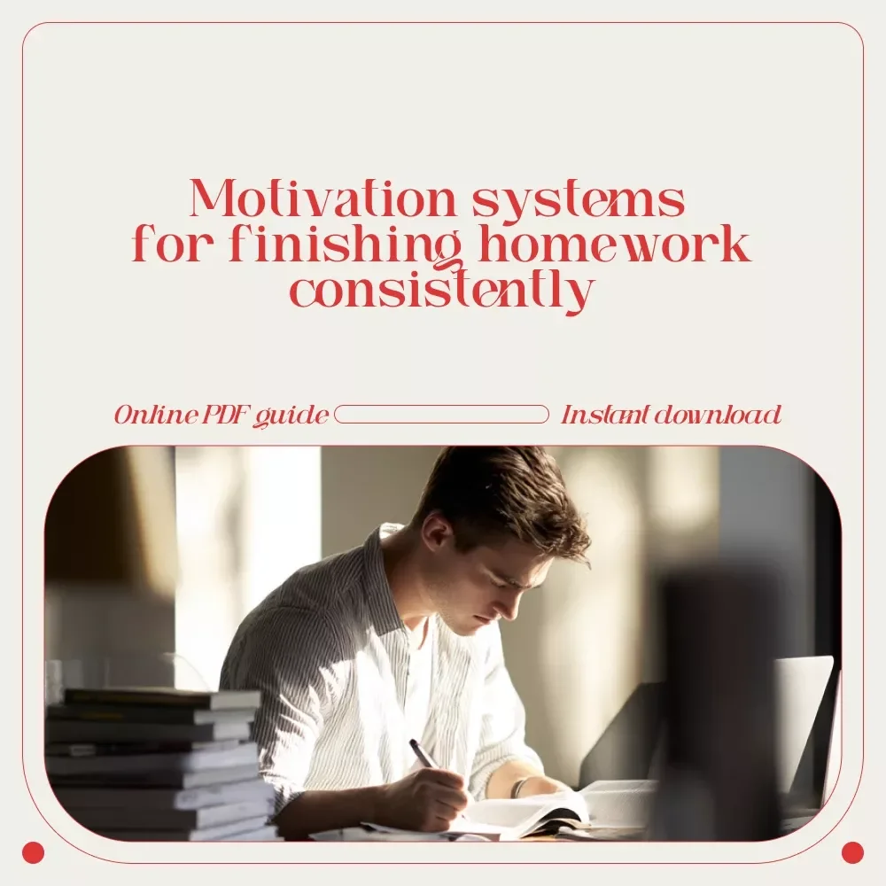 Homework Hustle: How to Spark Motivation and Get It Done | Student Motivation Guide | How to Get Motivated to Do Homework Digital Download
