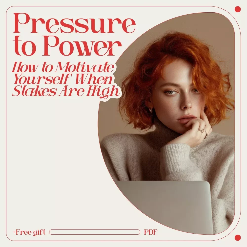 Pressure to Power: How to Motivate Yourself When Stakes Are High | Practical Guide for How Do you MotivateYourself When There is High Pressure | Digital Download