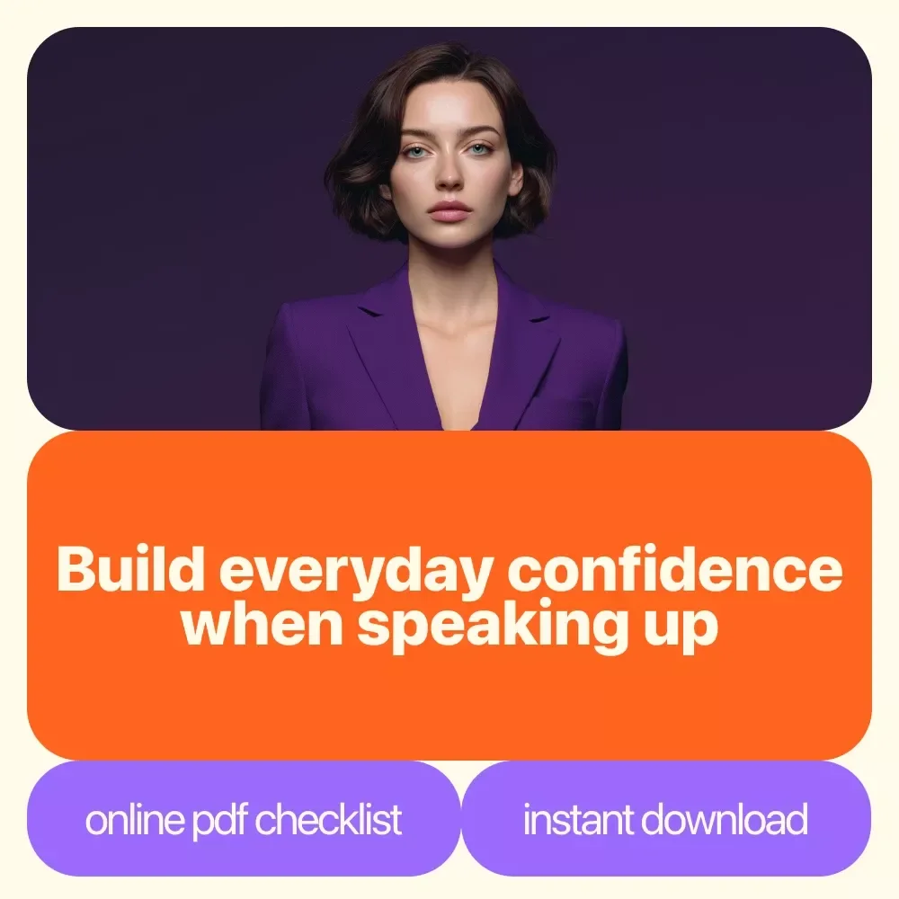 Speak Up & Stand Tall: The Ultimate Confidence-in-Communication Checklist | how to overcome lack of confidence in communication | Digital Download