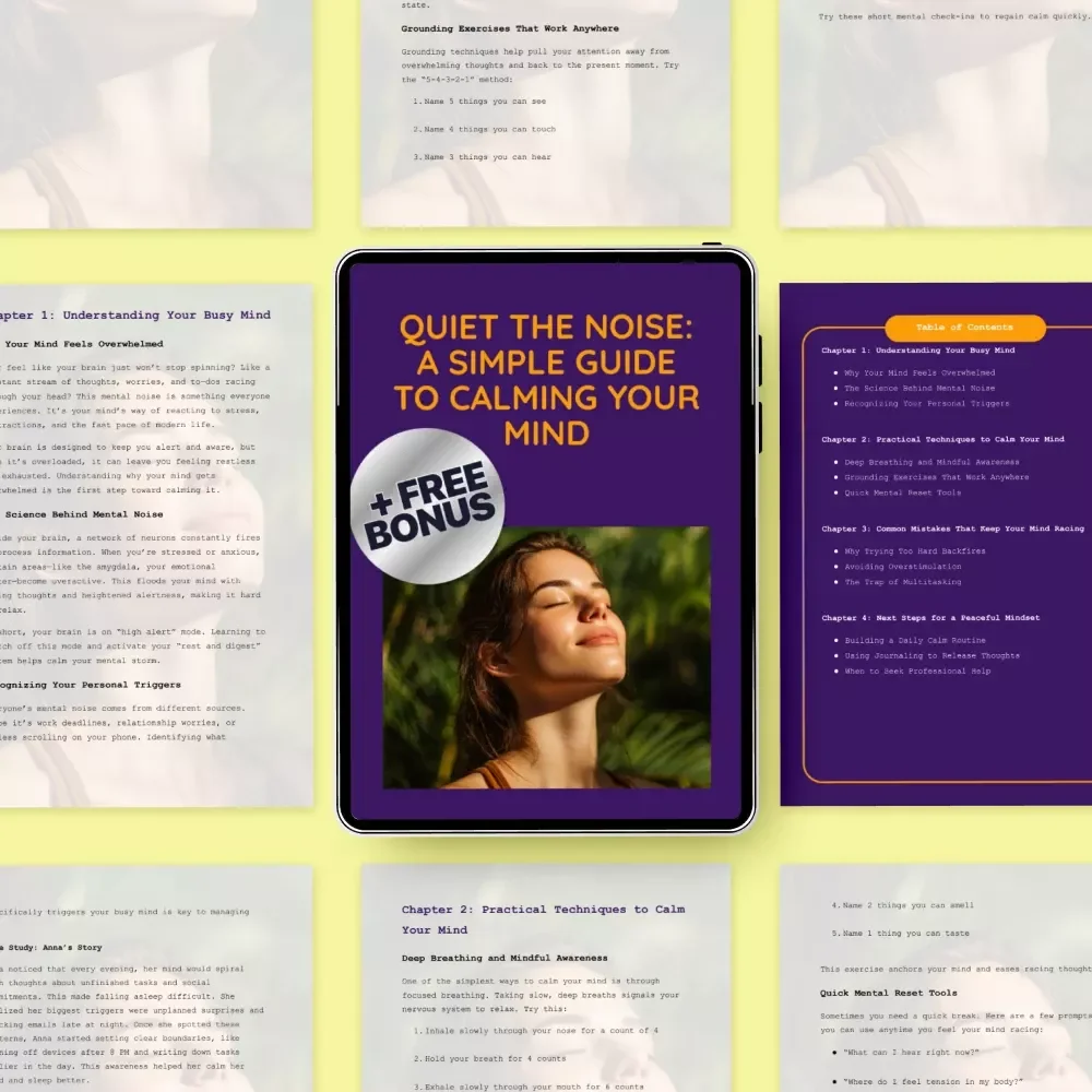 Quiet the Noise: A Simple Guide to Calming Your Mind - eBook Download for Mental Clarity and Relaxation