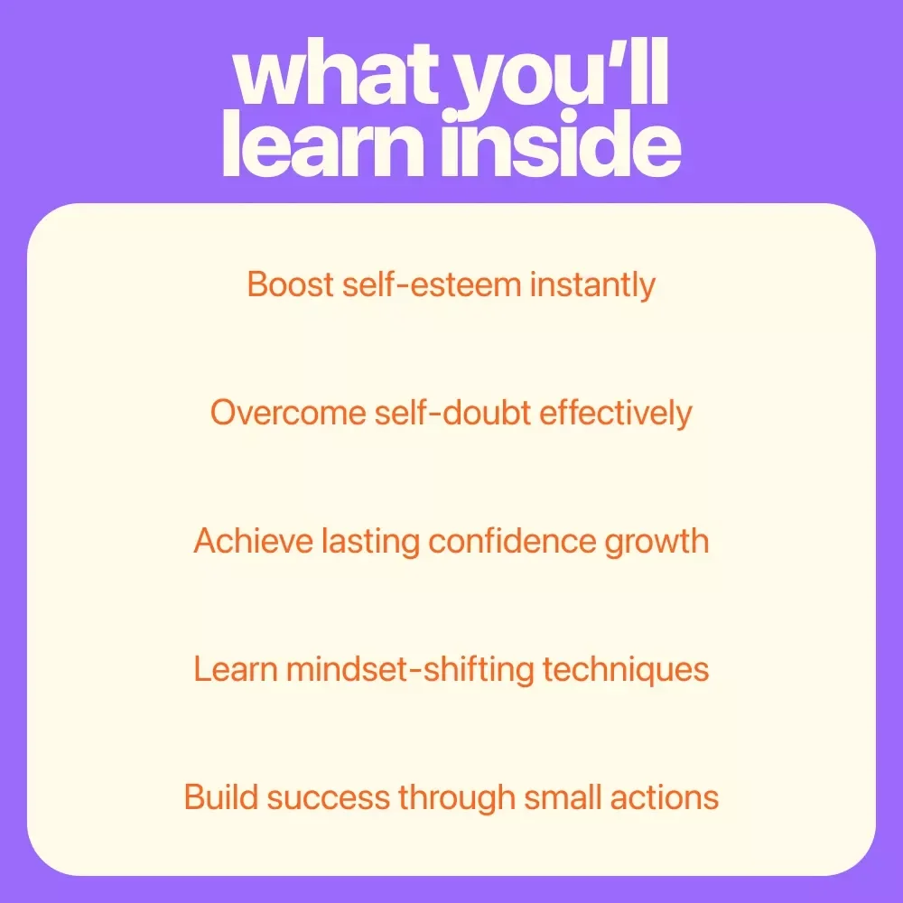 Confident Again: Your Step-by-Step Guide to Rebuilding Self-Belief - eBook for How to Rebuild Your Confidence