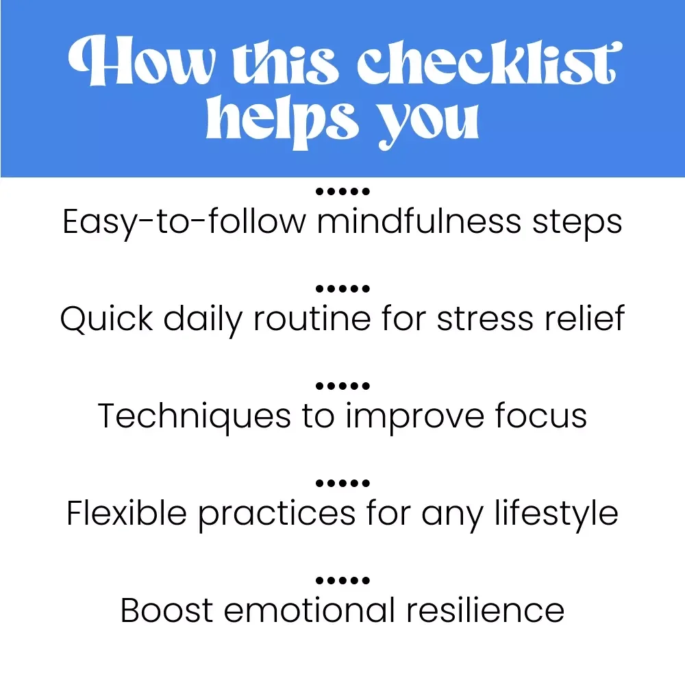 Your Headspace Mindfulness Kickstart Checklist: Easy Steps to Clearer, Calmer Days