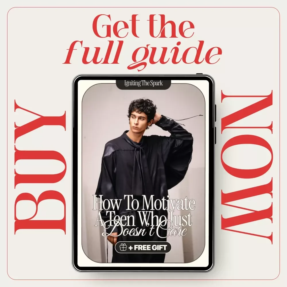Igniting the Spark: How to Motivate a Teen Who Just Doesn’t Care | Teen Motivation Guide, Parenting eBook, Digital Download for Parents & Caregivers