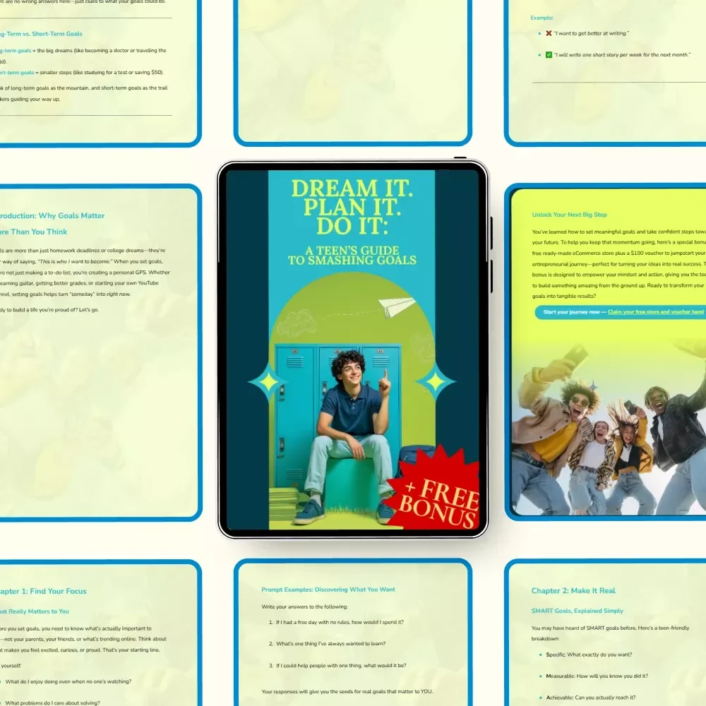 Dream It. Plan It. Do It: A Teen’s Guide to Smashing Goals – Goal Setting for Teens eBook