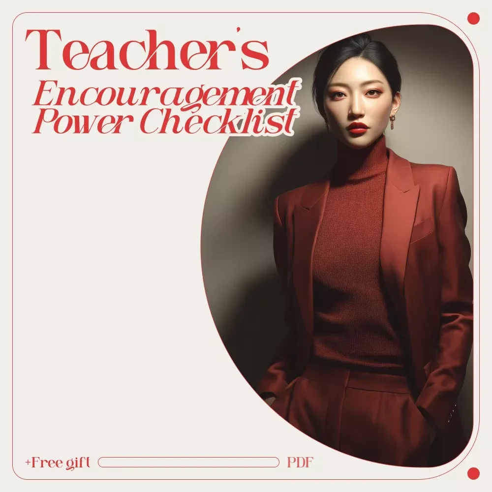 The Teacher’s Encouragement Power Checklist | Teacher Encouragement Checklist, Positive Classroom Culture Tool, Student Motivation & Confidence Building Digital Download