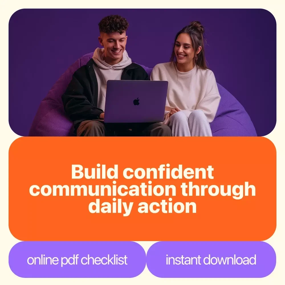 Speak Up! Your Confident Communication Checklist | Printable Confidence Builder for Clear Conversations & How to Build Confidence in Communication Skills