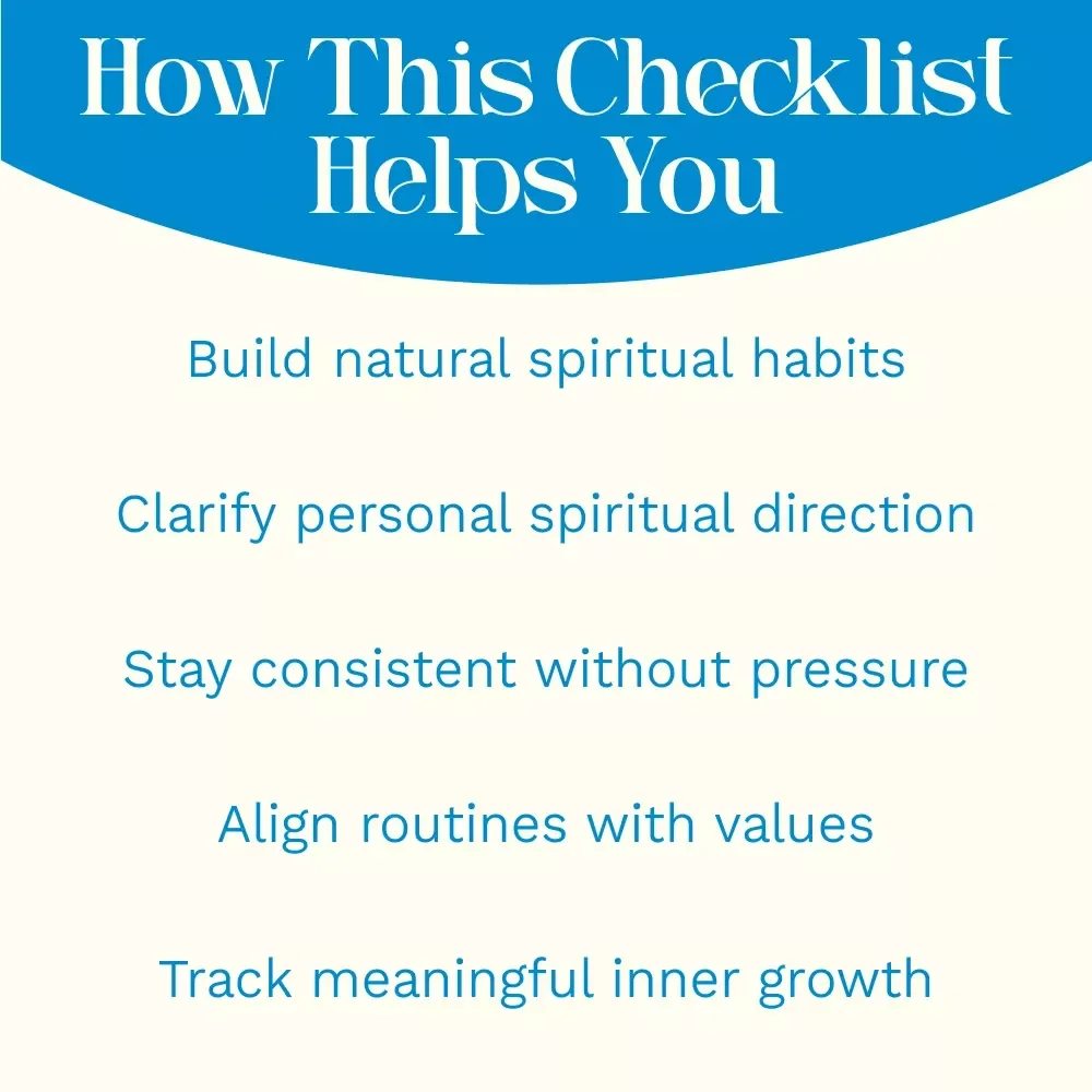Soul Goals Checklist: A Fun + Focused Path to Spiritual Growth | Printable Spiritual Planner, Mindfulness & Self-Reflection Tool, how to set spiritual goals Guide