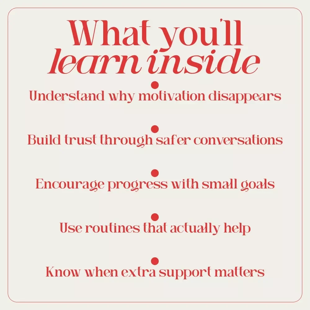 Light the Spark: Motivating a Teen with Depression | Practical Guide on how to motivate a teenager with depression for Parents & Caregivers