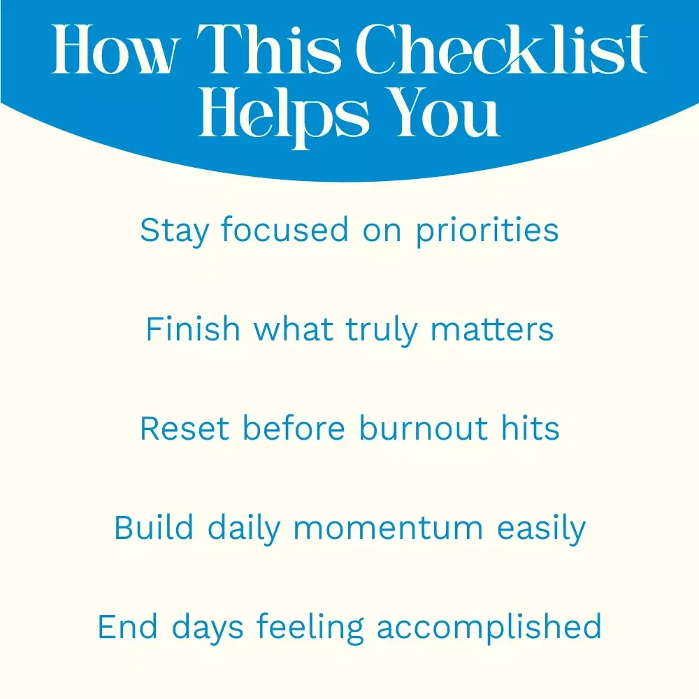 Daily Wins Checklist: Your No-Fail Formula for Crushing Each Day with Purpose | Daily Goals Planner, Productivity Checklist, How to Set Daily Goals Guide